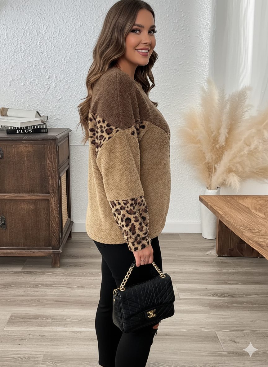 Leopard Print Sweater